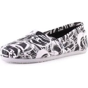 Women’s Toms Abstract Black White Alpargata Slip On Shoes 6.5 US!